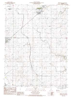 Melvin East topo map