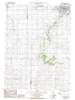 Fairbury USGS topographic map 40088f5