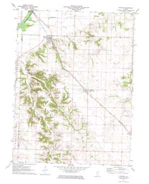 Oakford USGS topographic map 40089a8