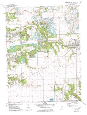 Farmington West topo map
