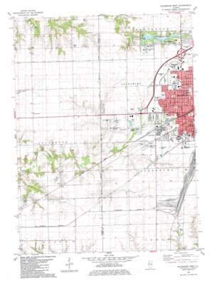 Galesburg West topo map