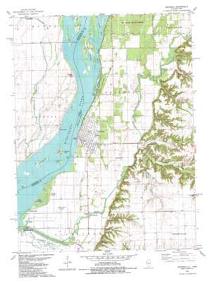 Oquawka USGS topographic map 40090h8