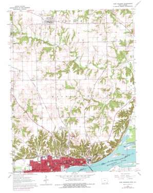 Fort Madison USGS topographic map 40091f3