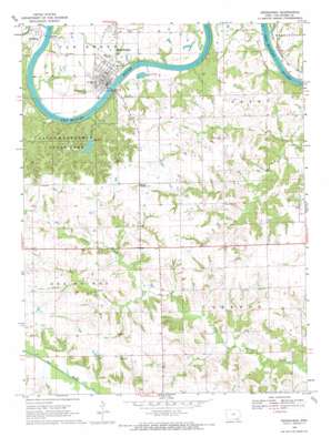 Keosauqua USGS topographic map 40091f8