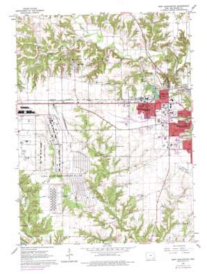 West Burlington USGS topographic map 40091g2