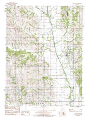 Cainsville topo map