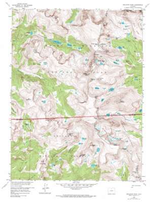 Isolation Peak USGS topographic map 40105b6