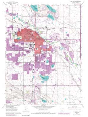 Fort Collins topo map