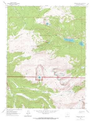 Comanche Peak topo map