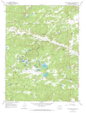 Red Feather Lakes topo map