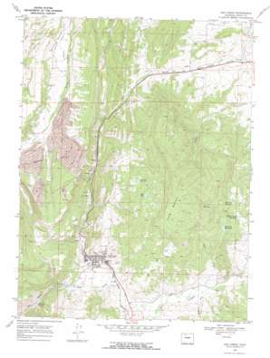 Oak Creek topo map