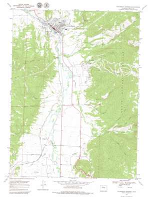 Steamboat Springs topo map