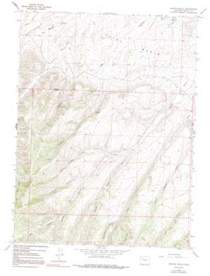 Easton Gulch topo map