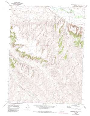 Thornburgh Gulch USGS topographic map 40107h7
