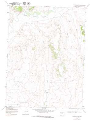 Bighole Butte topo map