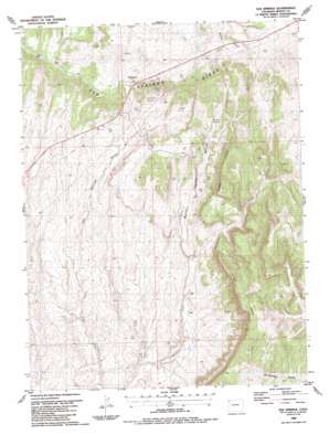 Elk Springs topo map