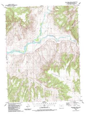 Twelvemile Mesa topo map