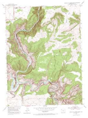 Canyon Of Lodore South topo map