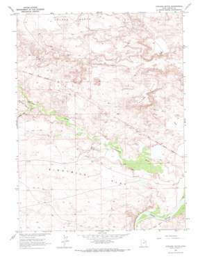 Uteland Butte topo map
