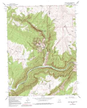 Jones Hole USGS topographic map 40109e1