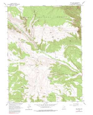 Dry Fork topo map