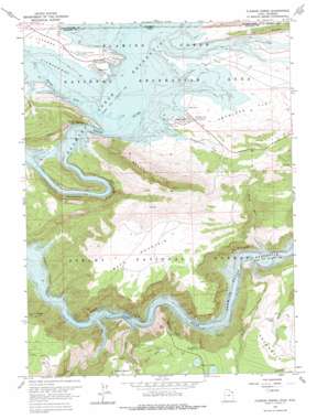 Flaming Gorge USGS topographic map 40109h5
