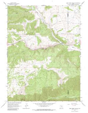 Deep Creek Canyon USGS topographic map 40110b8