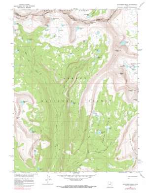Explorer Peak USGS topographic map 40110f6