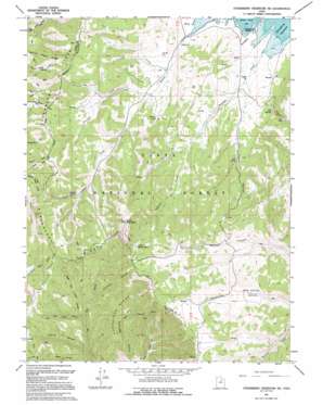 Strawberry Reservoir SW USGS topographic map 40111a2