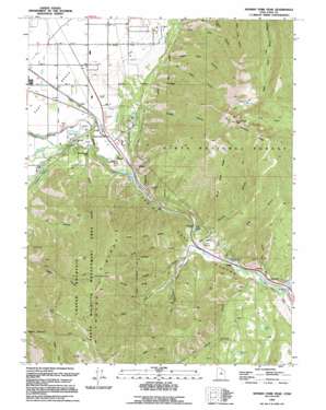 Spanish Fork Peak USGS topographic map 40111a5