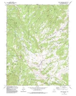 Heber Mountain topo map