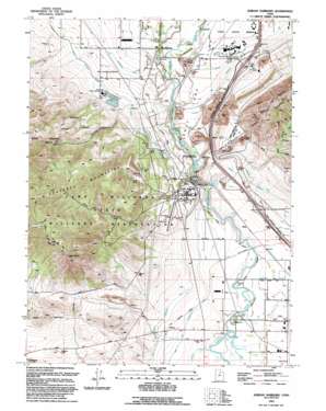 Jordan Narrows topo map