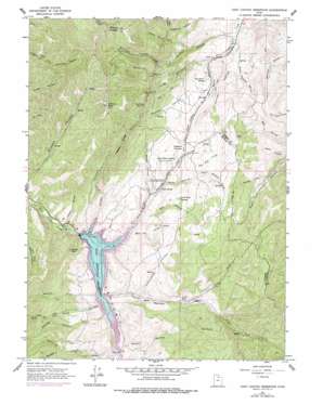 East Canyon Reservoir topo map