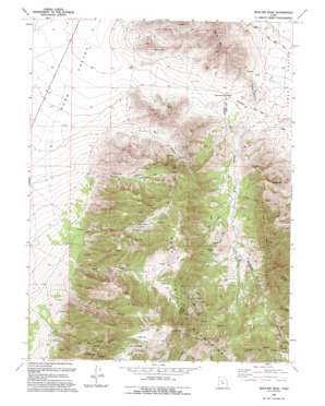 Boulter Peak topo map