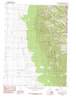Deseret Peak West topo map