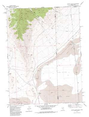 Miners Canyon topo map