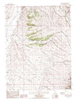 Frost Creek topo map