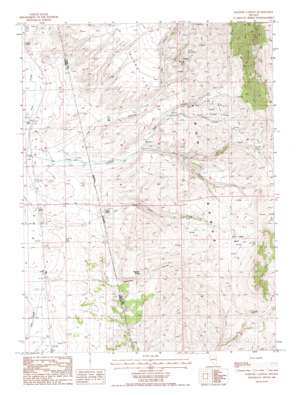 Papoose Canyon topo map
