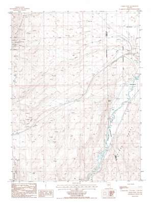 Carlin West topo map