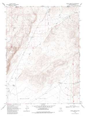 Rodeo Creek Nw topo map