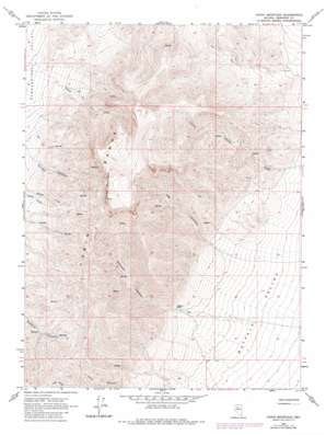 China Mountain USGS topographic map 40117e4