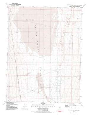 Blue Wing Flat South topo map