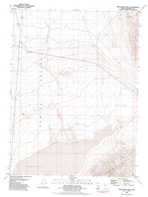 Twin Buttes Well topo map