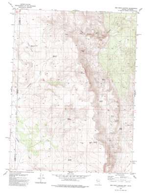 Red Rock Canyon topo map