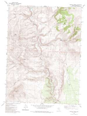 Buffalo Creek topo map