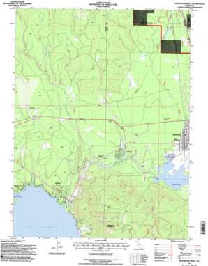 Westwood West topo map