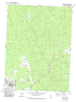 Blue Lake USGS topographic map 40123h8