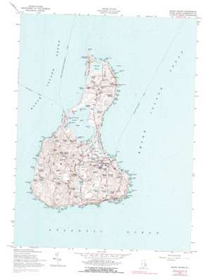 Block Island topo map