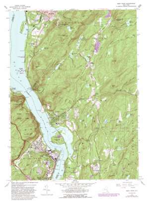 West Point topo map
