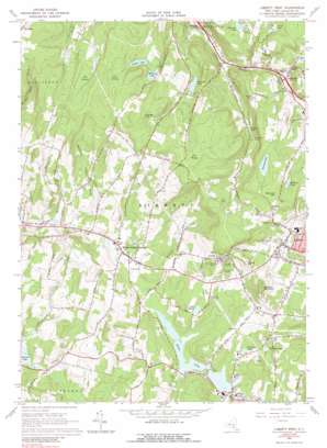 Liberty West topo map